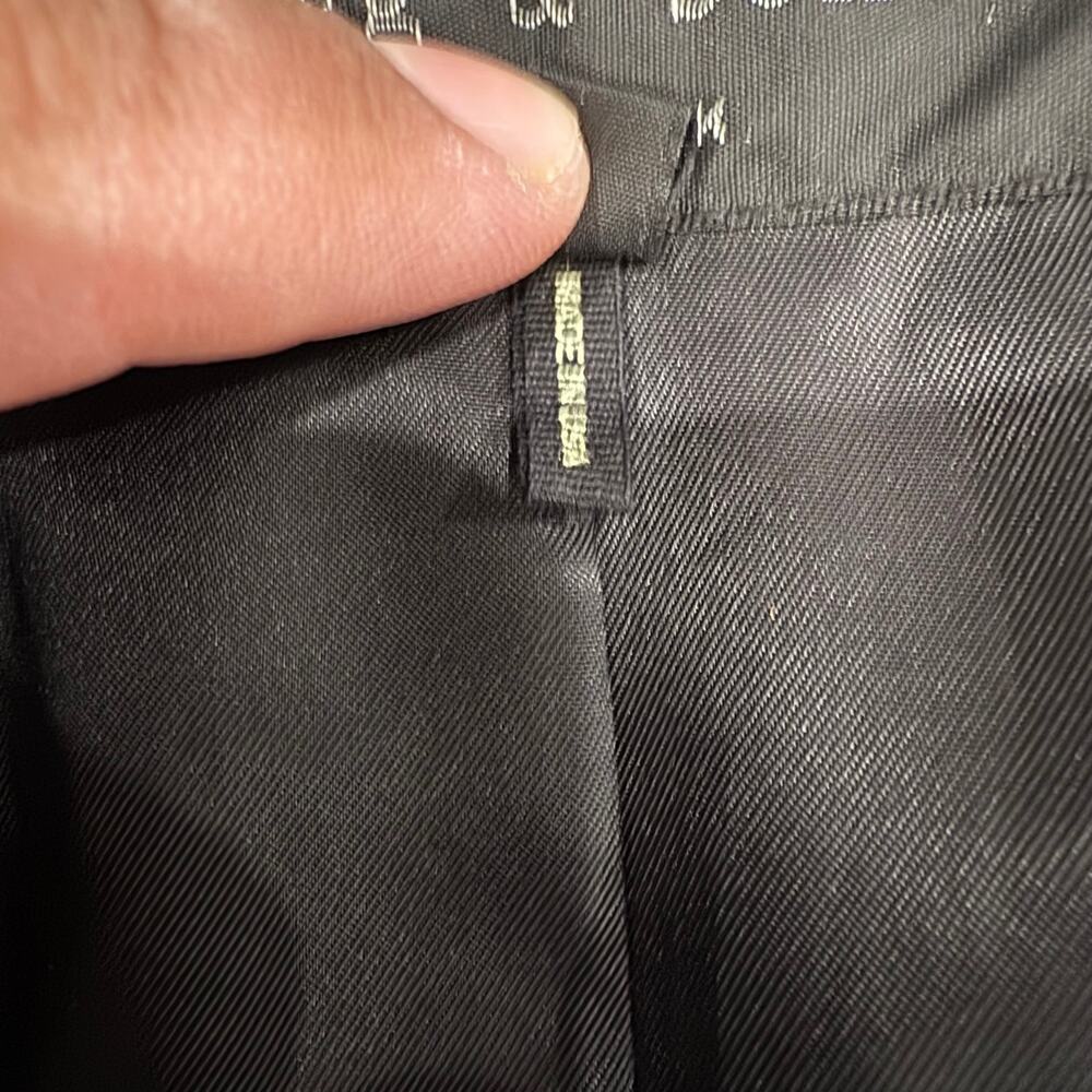 Rag & Bone Black Blazer Perforated Leather Collar Women's Size 4 Made in USA - Picture 4 of 13